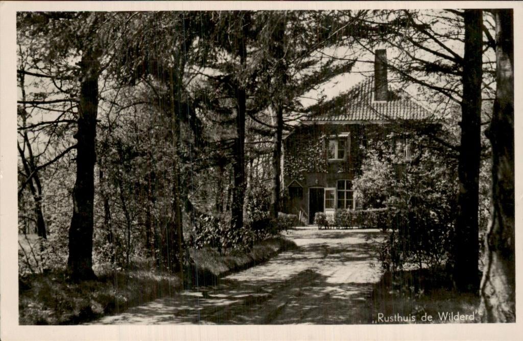 Coevorden - Rusthuis de Wilderd - Oprit, Ophalen of Verzenden, 1940 tot 1960, Gelopen, Drenthe