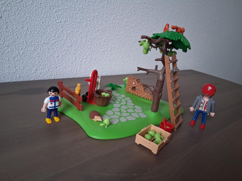 Playmobil appelboom set met figuren en accessoires, Ophalen, Gebruikt, Complete set