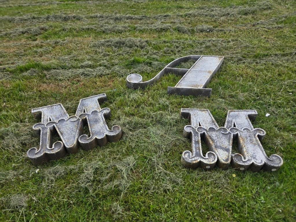 Brocante HK Living decoratie letters M en A, Ophalen