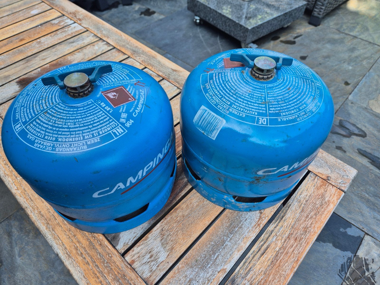 2 stuks Campingaz gasfles 904 - Ideaal voor kamperen, Ophalen, Gebruikt