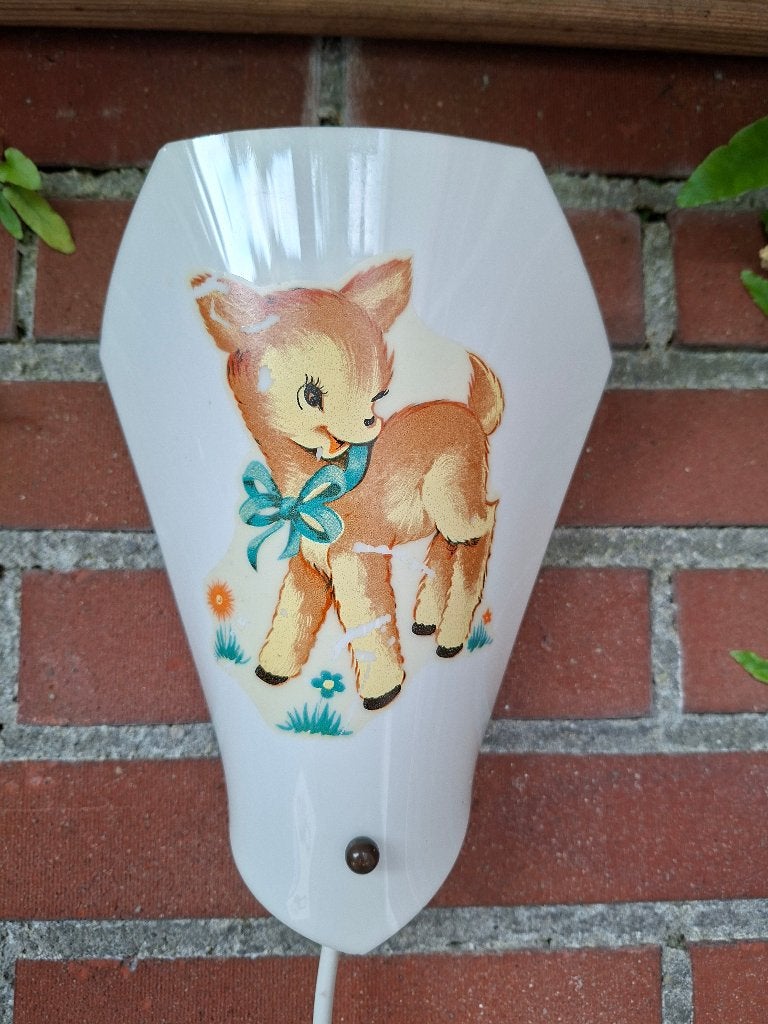 Bambi kinderlampje - wandlamp - nachtlampje voor kinderkamer, Gebruikt, Overige merken, Ophalen of Verzenden, Ophangbaar