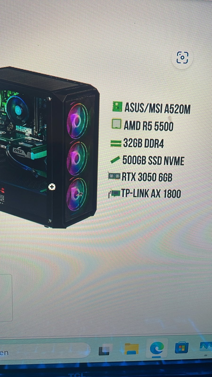 Extremegamer Classic Level 1 Gaming PC - AMD R5 5500, RTX 30, Ophalen, 32 GB, Zo goed als nieuw, Gaming