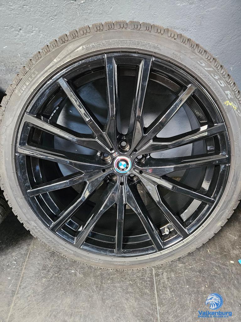 6-7mm! Originele BMW X5 X6 G05 G06 Style 742M 22 inch zwart, Auto-onderdelen, Banden en Velgen, Gebruikt, -, 275 mm, -
