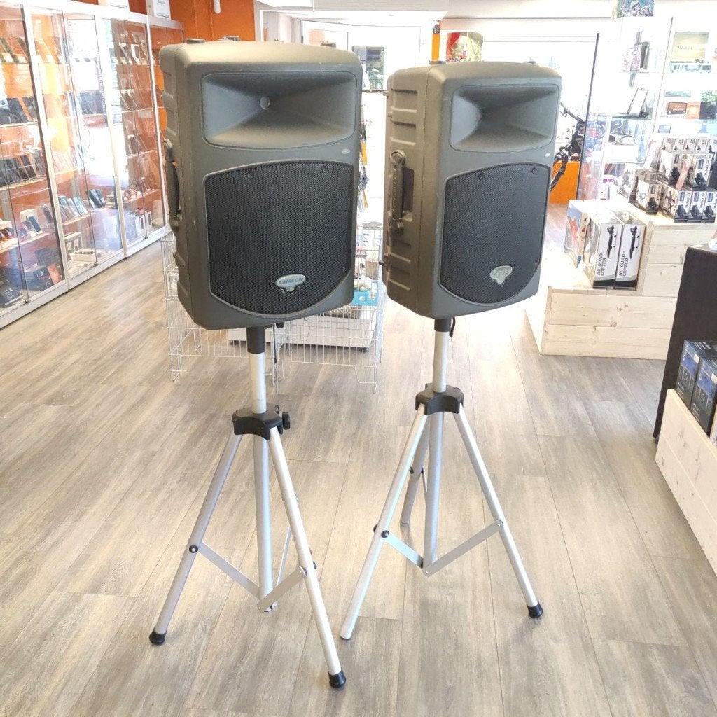 Samson bd300 PA speakers + standaard || Nu voor maar €199,99, Computers en Software, Pc speakers, Ophalen
