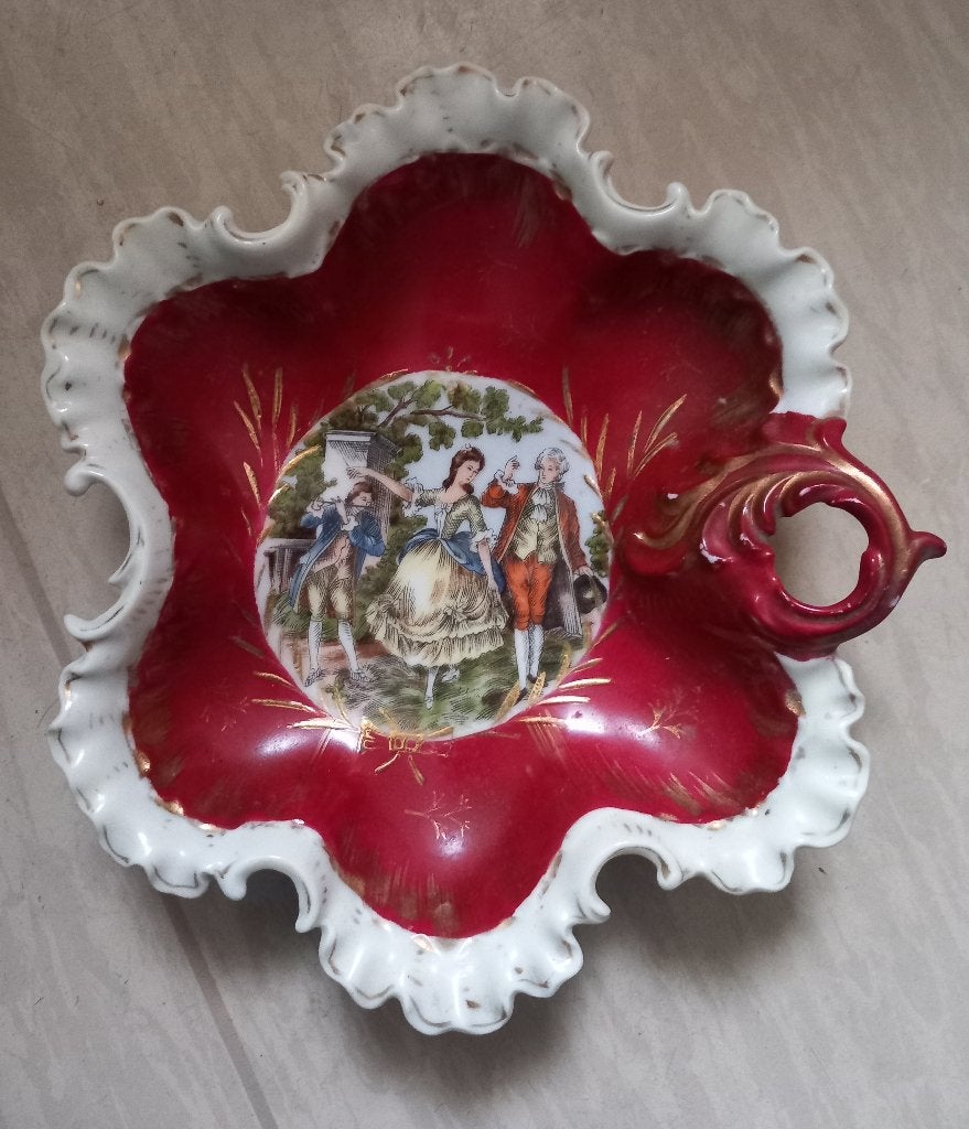 Vintage bonbonnière met Fragonard design, Ophalen