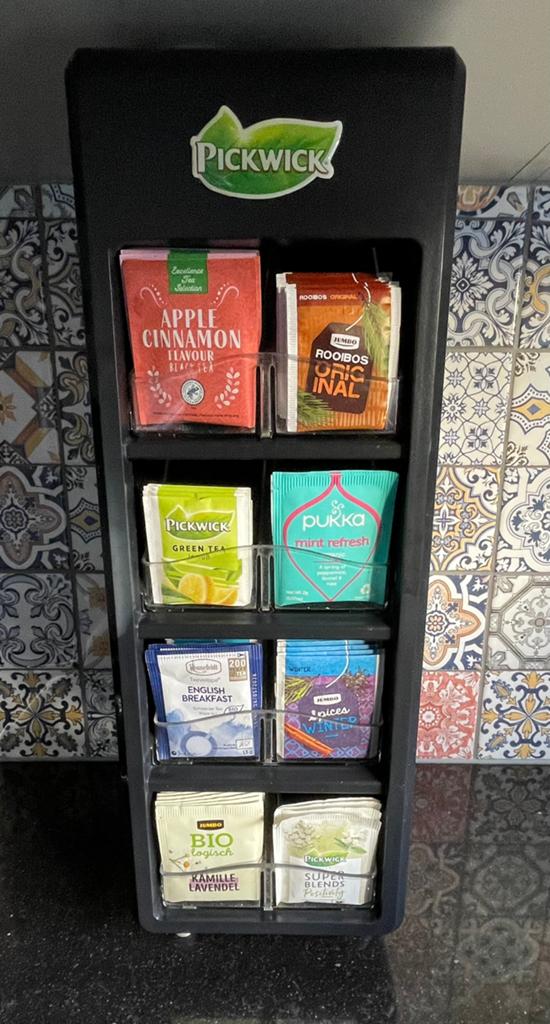 Pickwick dispenser, Hobby en Vrije tijd, Theezakjes, Ophalen, Opbergdoos
