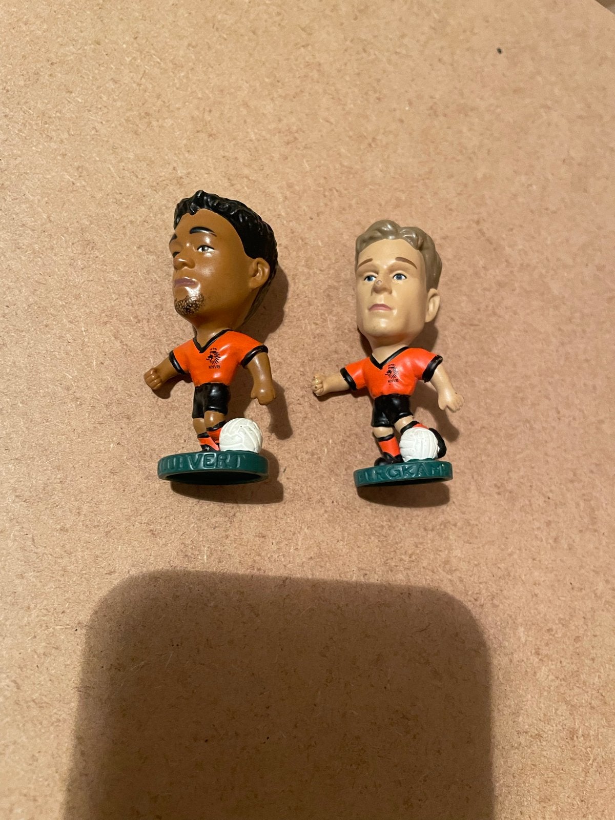 Voetbalpoppetjes Kluivert & Bergkamp - Oranje Leeuwen, Verzamelen, Ophalen of Verzenden, Zo goed als nieuw