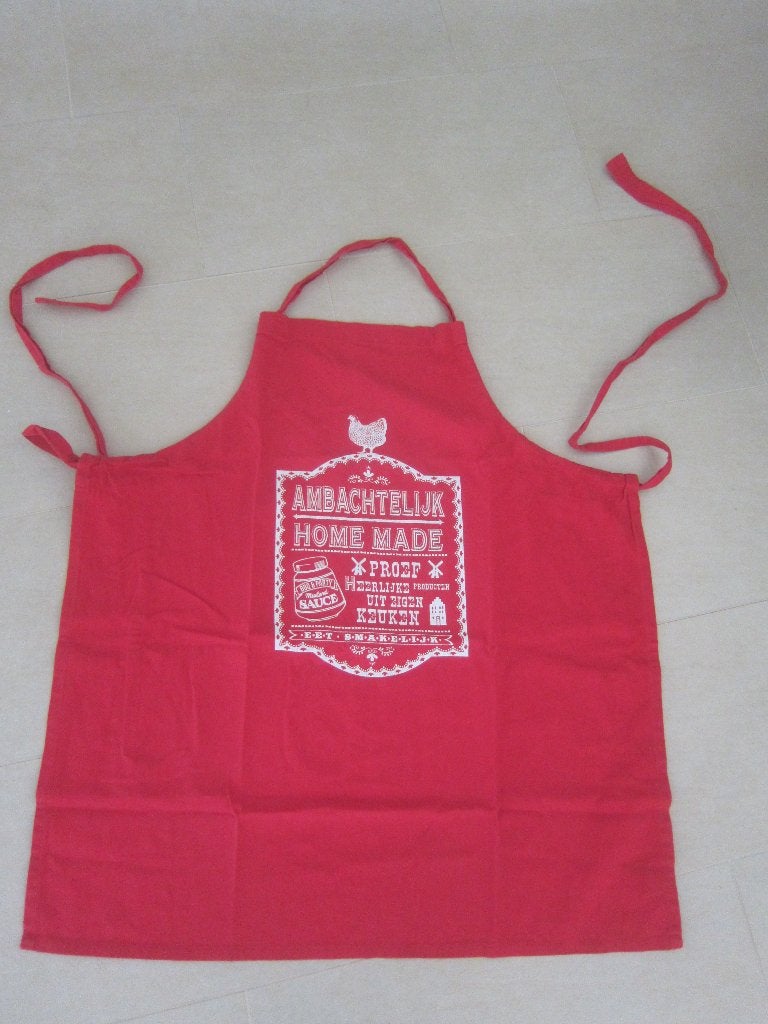 keuken schort schorten   drie 3 stuks aanwezig !!!, Ophalen of Verzenden, Zo goed als nieuw, Overige kleuren, Schort
