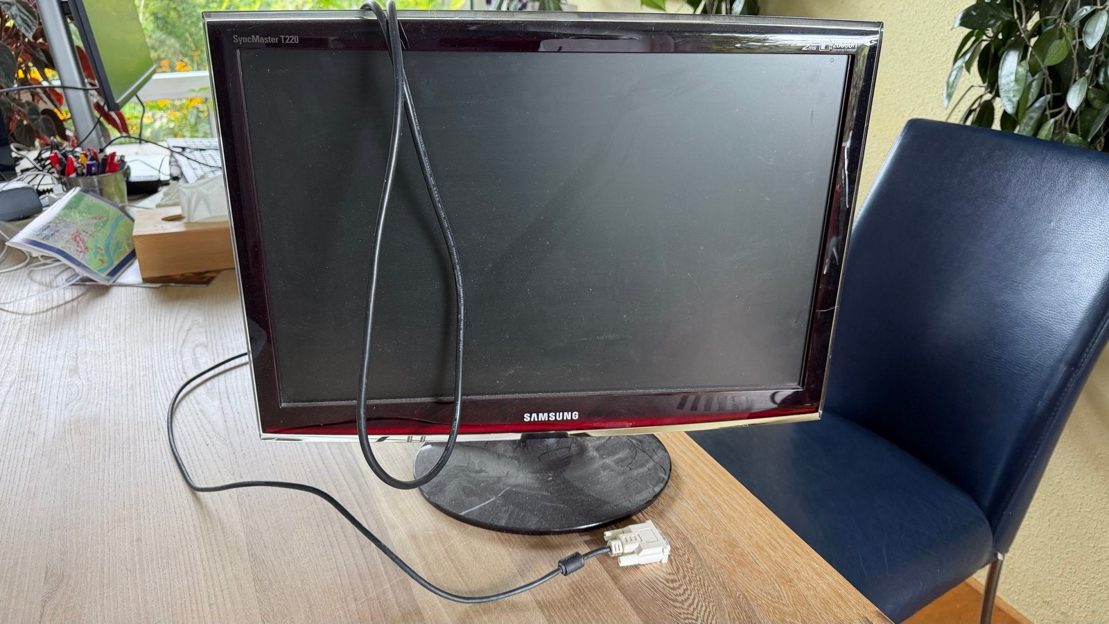 Samsung SyncMaster T220 Monitor - 22 inch, Computers en Software, Monitoren, Ophalen, Gebruikt, DVI