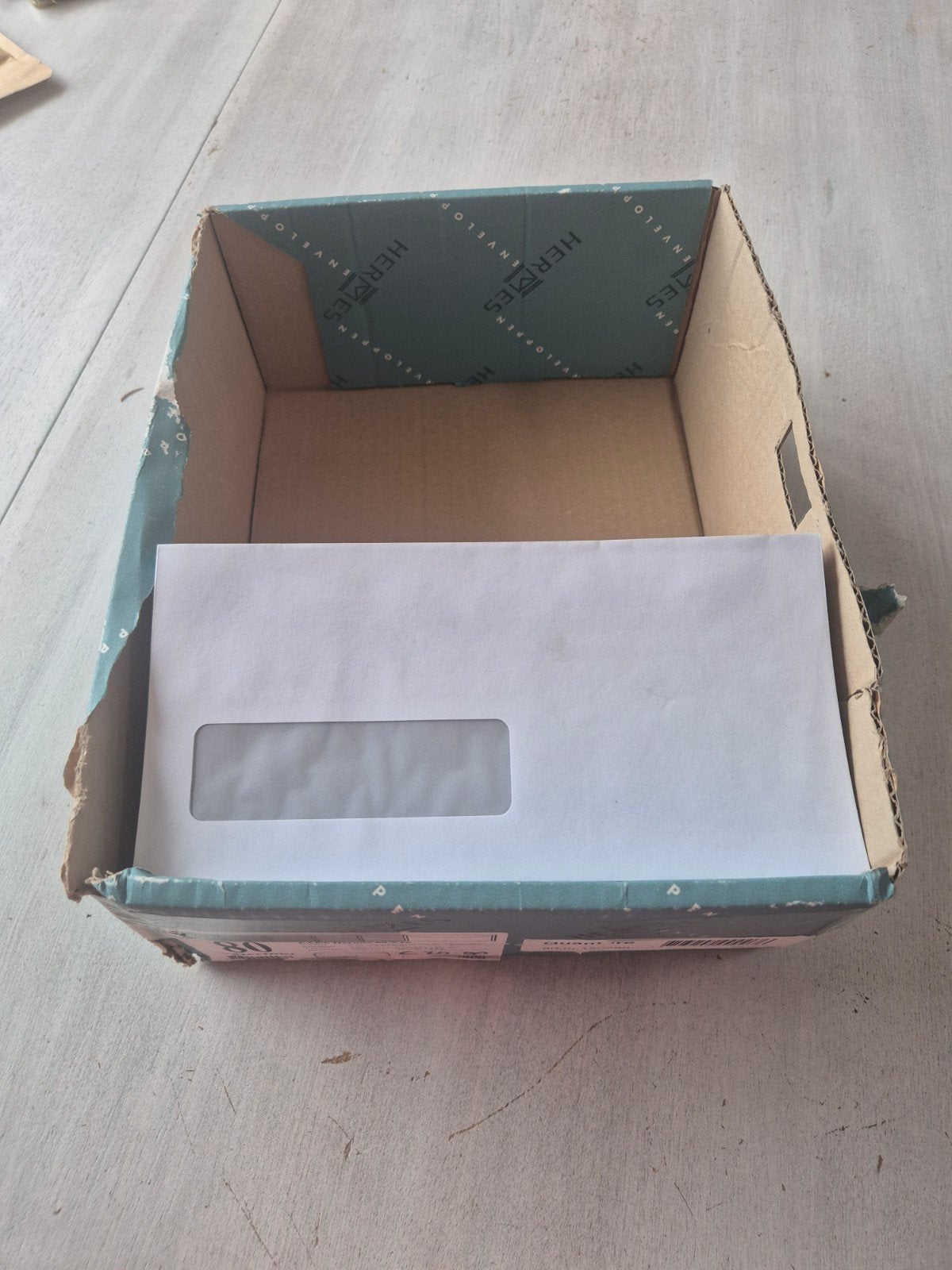 Venster-enveloppen 229 stuks, 110x220 mm, gegomd, Diversen, Ophalen of Verzenden, Zo goed als nieuw