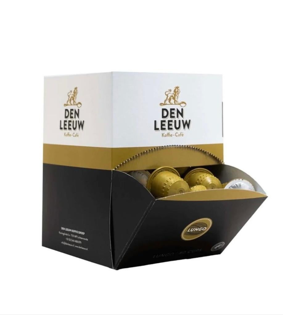 DEN LEEUW LUNGO 80 CUPS Koffiecups, Diversen, Levensmiddelen, Ophalen of Verzenden