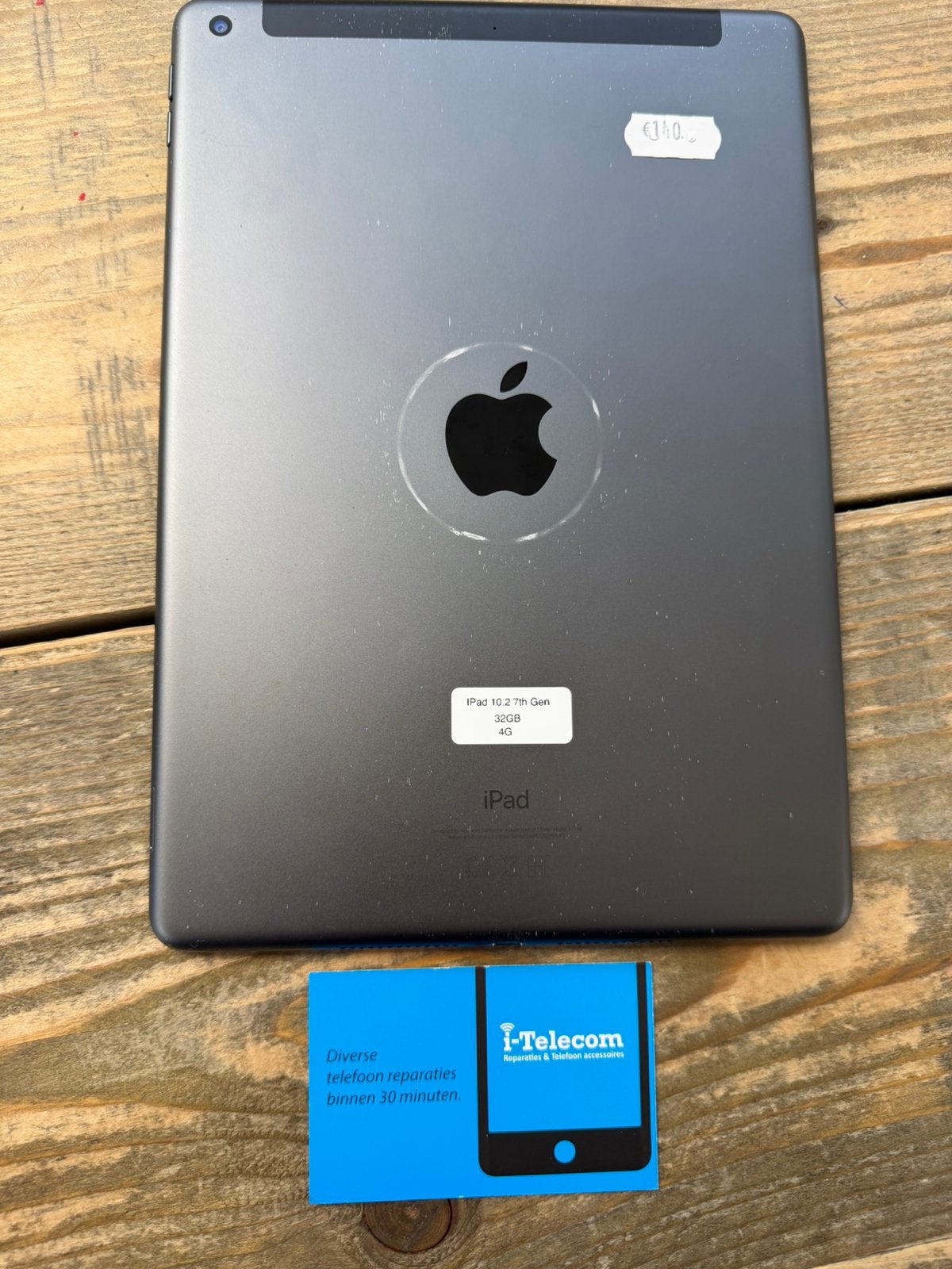 Ipad 7th generation 10.2 space gray 32 GB Cellular +garantie, Ophalen of Verzenden, Zo goed als nieuw, Overige typen