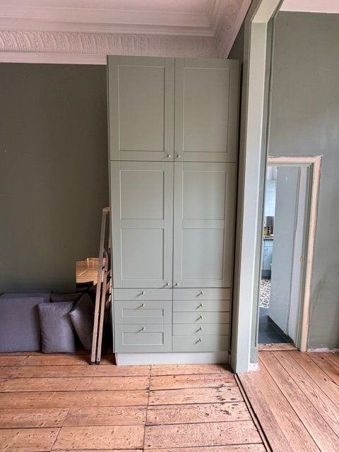Grote dubbele kast, Ophalen, Overige materialen, 100 tot 150 cm, 200 cm of meer