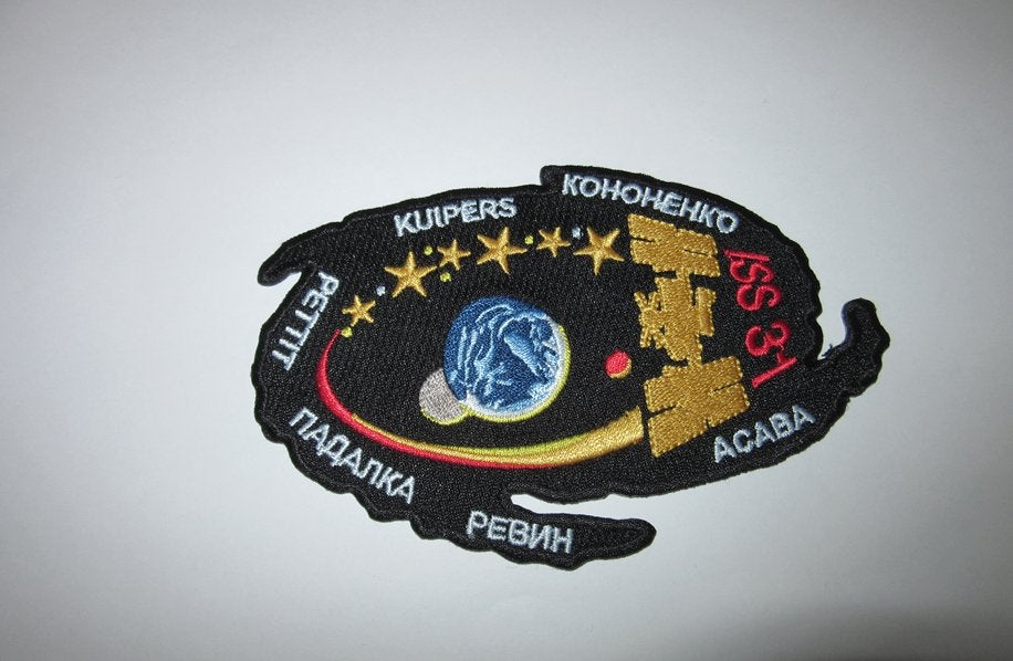 ISS 31 embleem Kuipers Pettit Agaba Kohohehko, Verzenden, Nieuw, Patch, Badge of Embleem