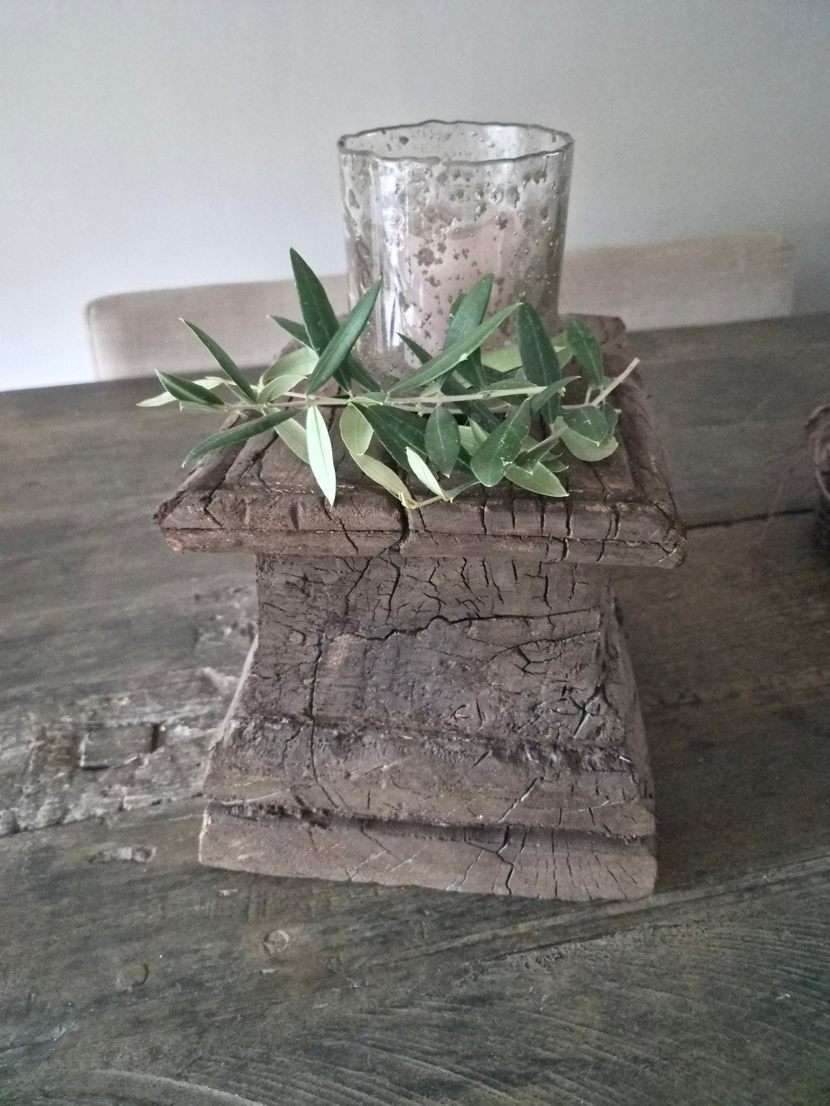 Houten Poer ornament Aura Peeperkorn!!, Huis en Inrichting, Ophalen, Zo goed als nieuw, Bruin, Hout