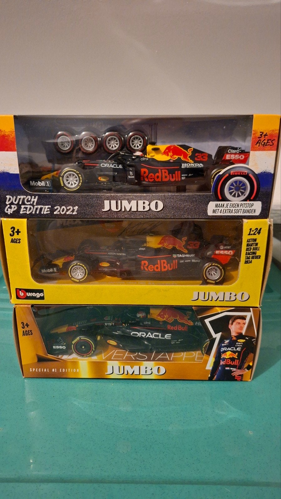 3 F1 Modelauto's Max Verstappen - Diverse Edities, Ophalen, Nieuw, Auto, Overige merken