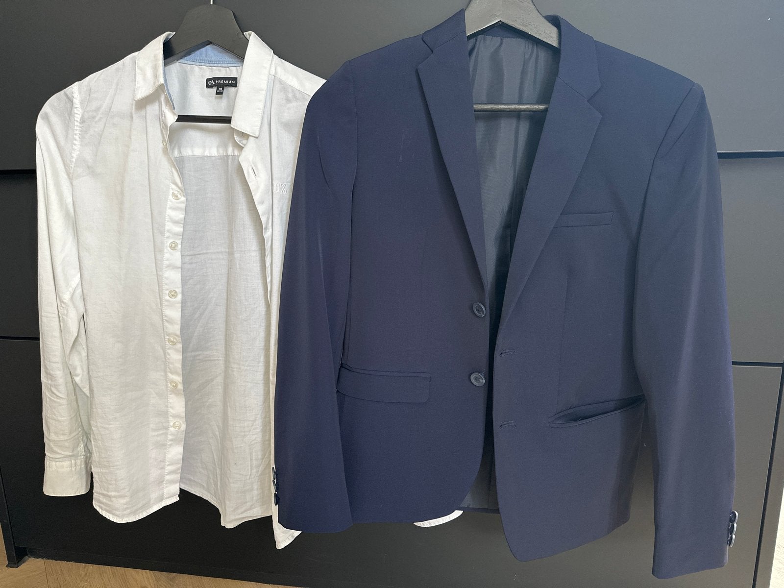 Colbert en overhemd C&A Premium maat 152, Ophalen of Verzenden, Zo goed als nieuw, Overige maten, Blauw