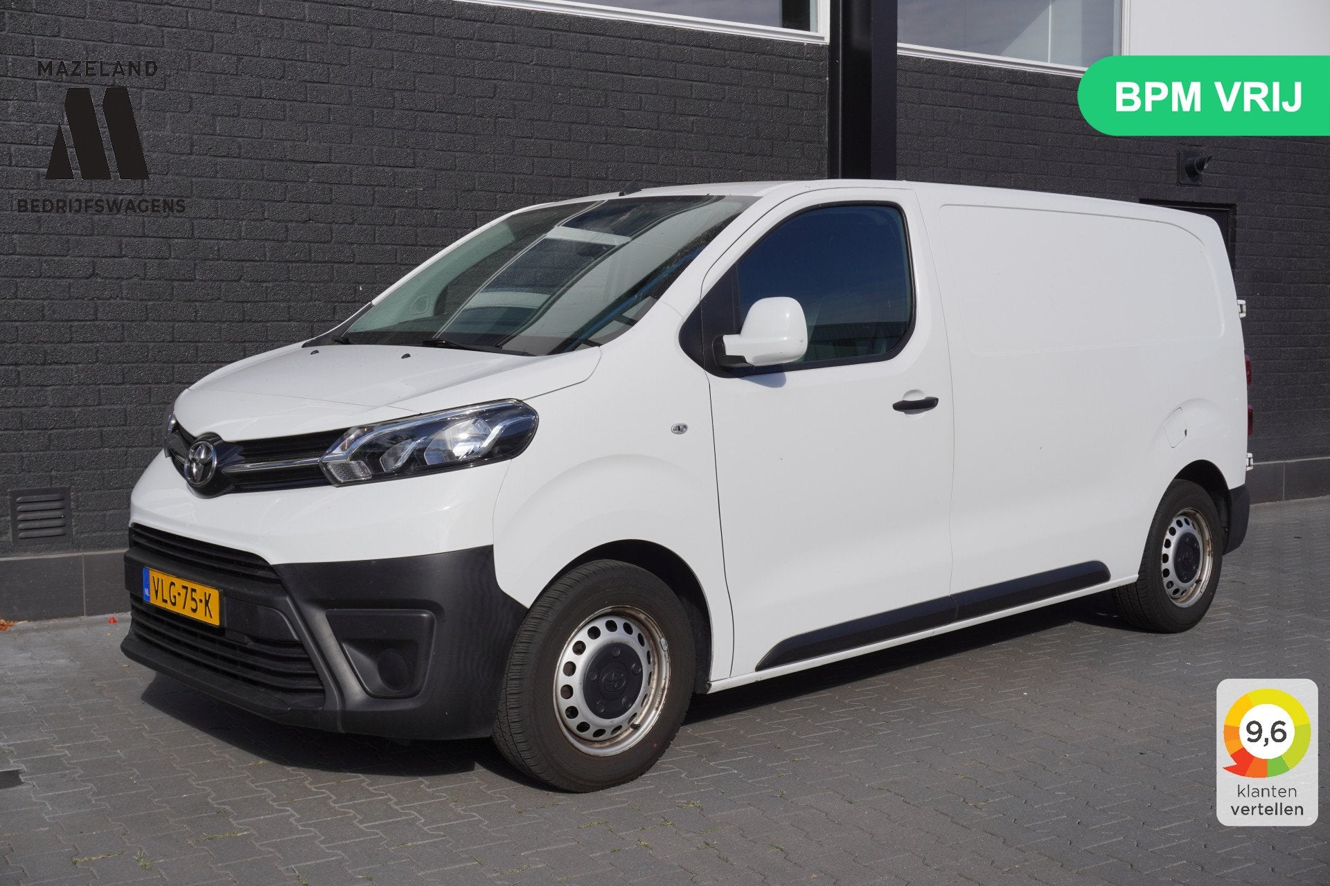 Toyota ProAce Worker 1.5 D-4D 120PK L2 EURO 6 - Airco - Crui, Auto's, Bestelauto's, Stof, 4 cilinders, Wit, Bedrijf