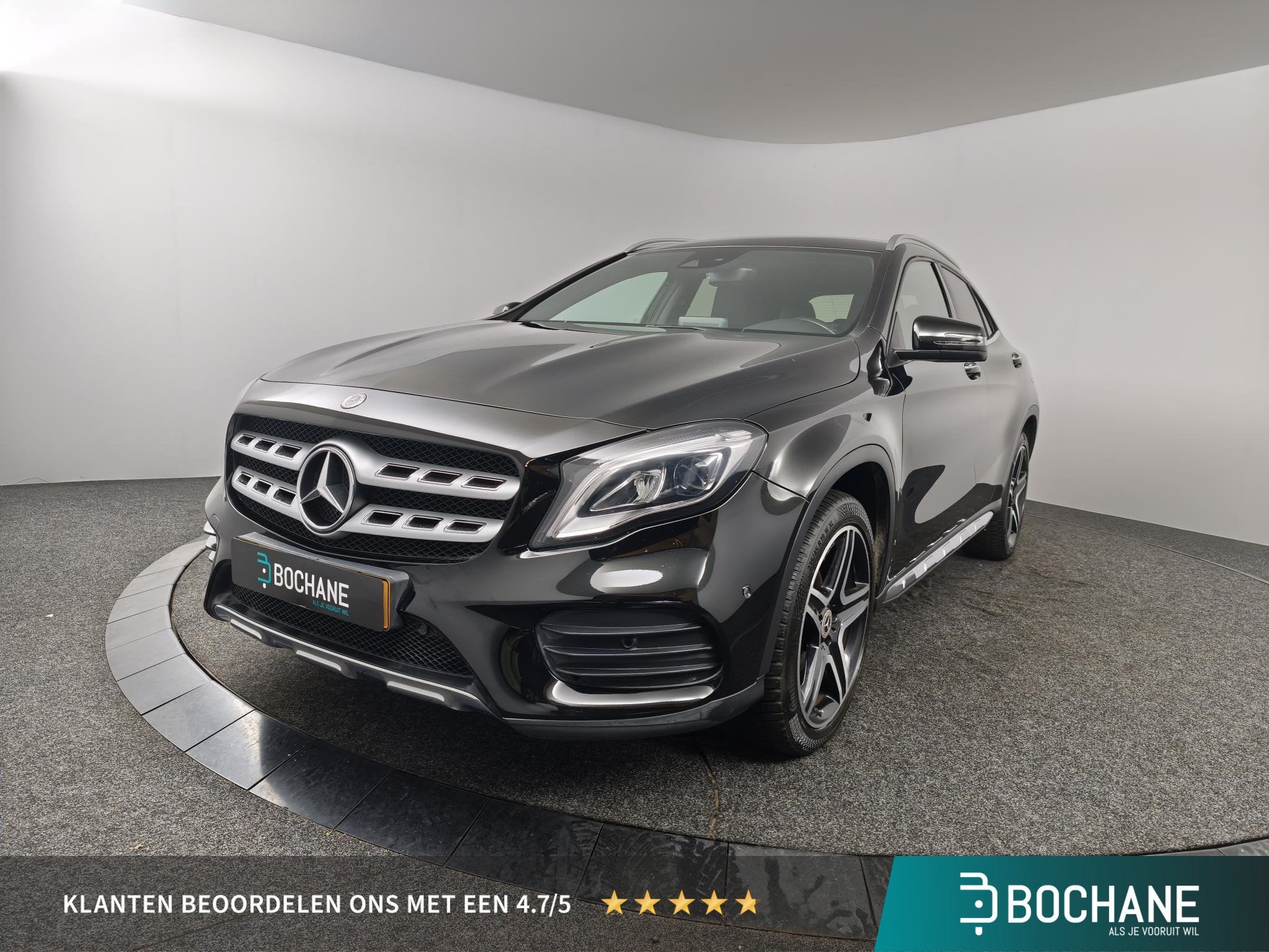 Mercedes-Benz GLA-klasse 200 Premium Plus | elektrisch glaze, Stof, Gebruikt, 715 kg, Zwart