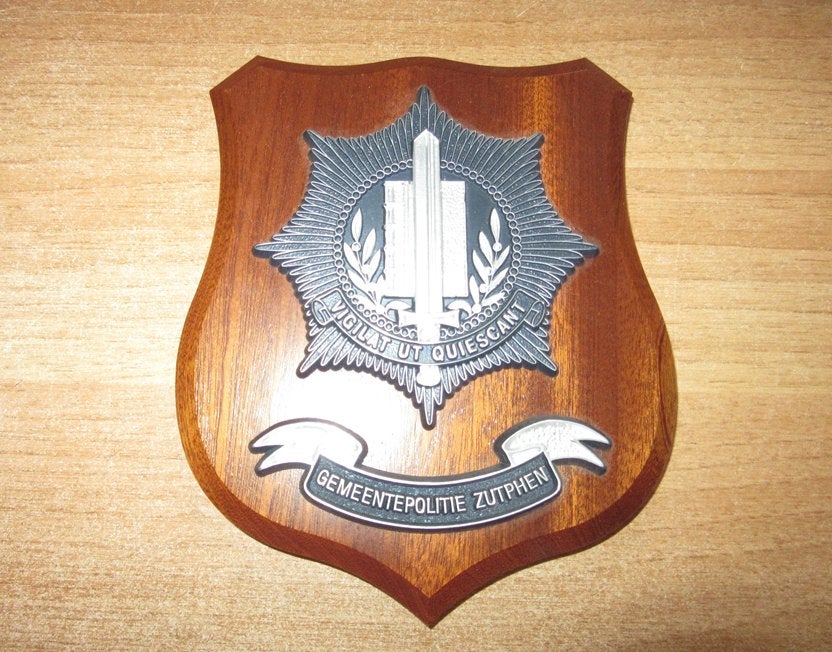 Wapenschild Gemeentepolitie Zutphen, Verzenden, Overige soorten, Nederland, Overige typen