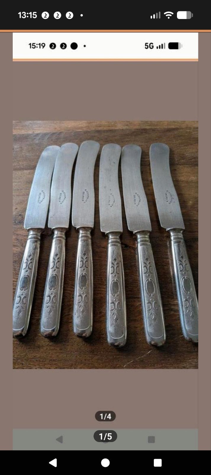 messensets antiek, Ophalen of Verzenden, Gebruikt, Overige materialen