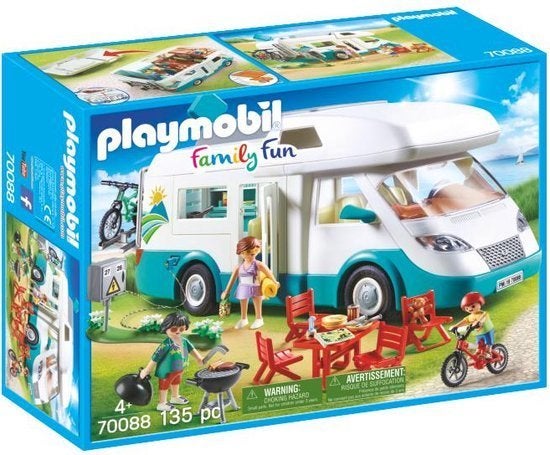 70088 camper / mobilhome met familie, Complete set, Nieuw, Family fun, Ophalen of Verzenden