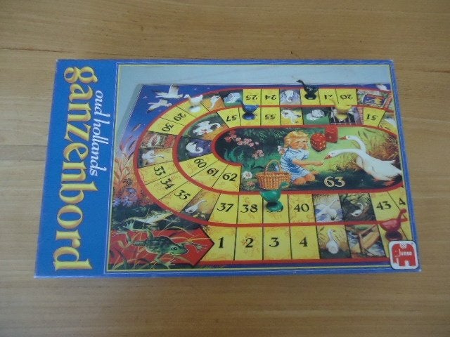 Ganzenbord #, Hobby en Vrije tijd, Vijf spelers of meer, Ophalen of Verzenden, Zo goed als nieuw