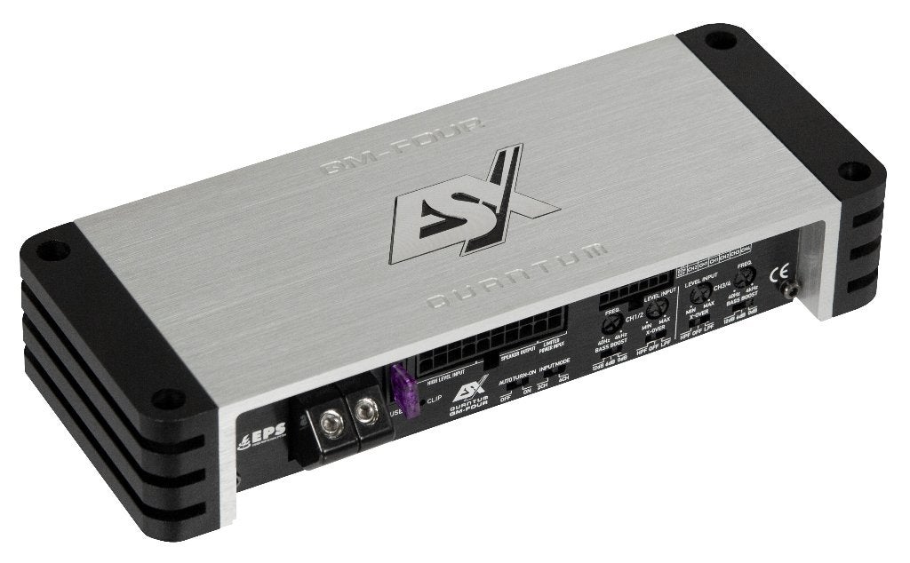 ESX Quantum QM-FOUR 4 kanaals versterker Mini, Audio-design, Nieuw, Am Breilingsweg 3, 76709 Kronau, Duitsland, Ophalen of Verzenden