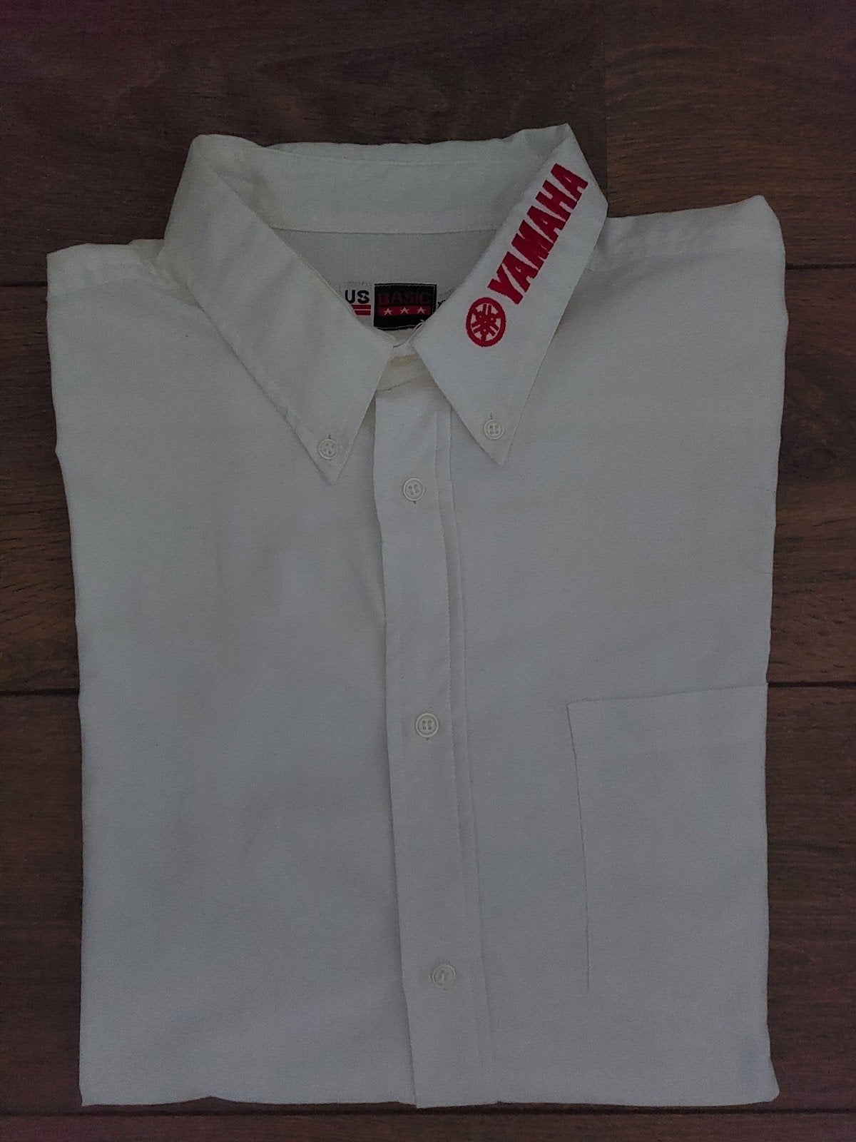 Yamaha overhemd blouse shirt lange mouw maat XXL, Kleding | Heren, Ophalen of Verzenden, Zo goed als nieuw, Wit, Yamaha