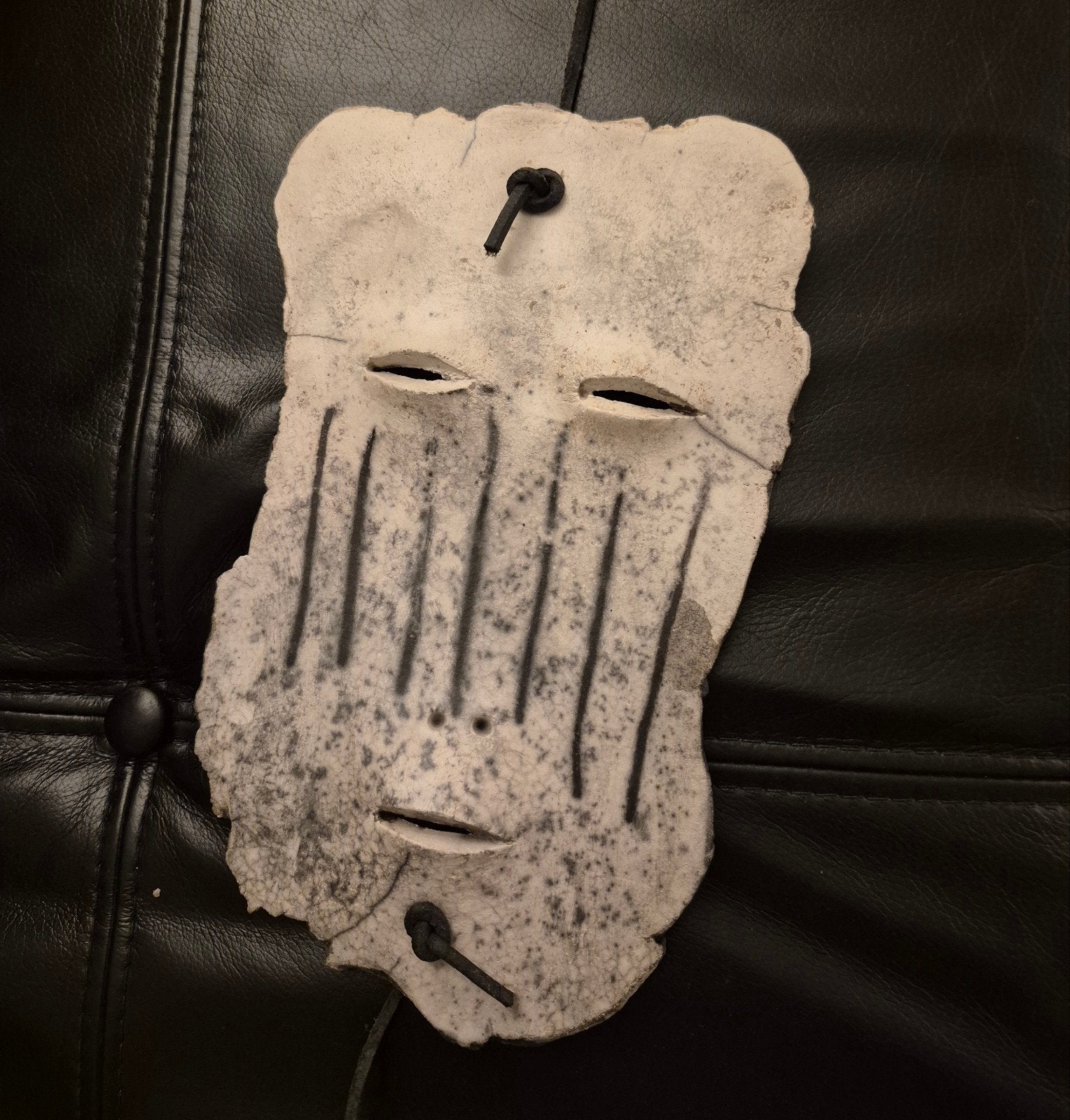 Colja de Roo 4 verschillende maskers raku keramiek kunst ori, Ophalen
