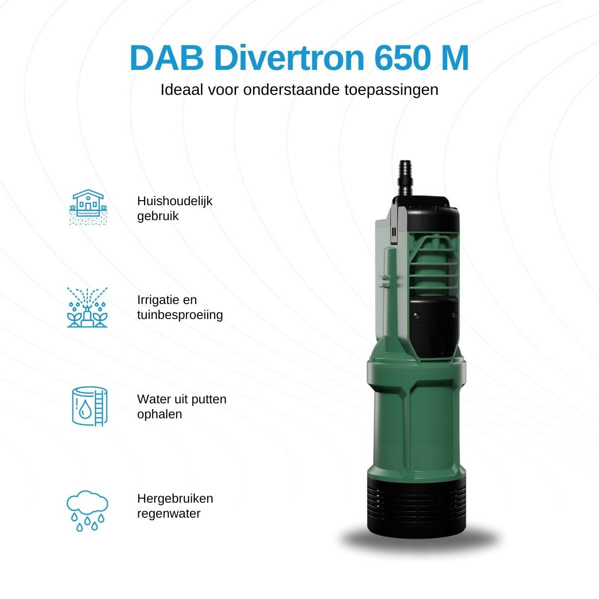 DAB Divertron 650 M Hydrofoor lage prijs, snel weg!, Tuin en Terras, Verzenden, Nieuw, Elektrisch, Hydrofoorpomp