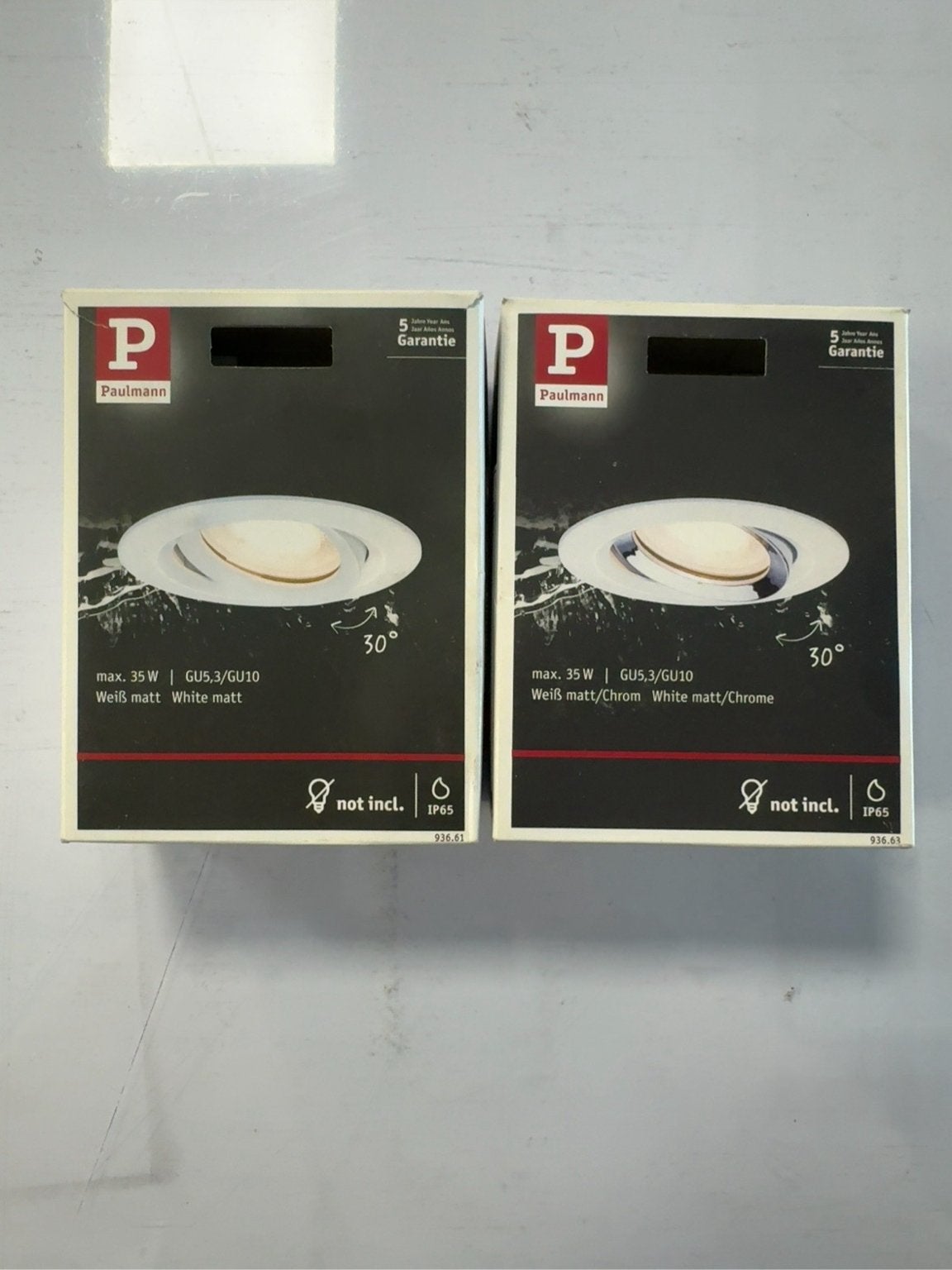 2x Paulmann Nova IP65 inbouwspot GU10/GU5.3 – nieuw, Ophalen of Verzenden, Nieuw
