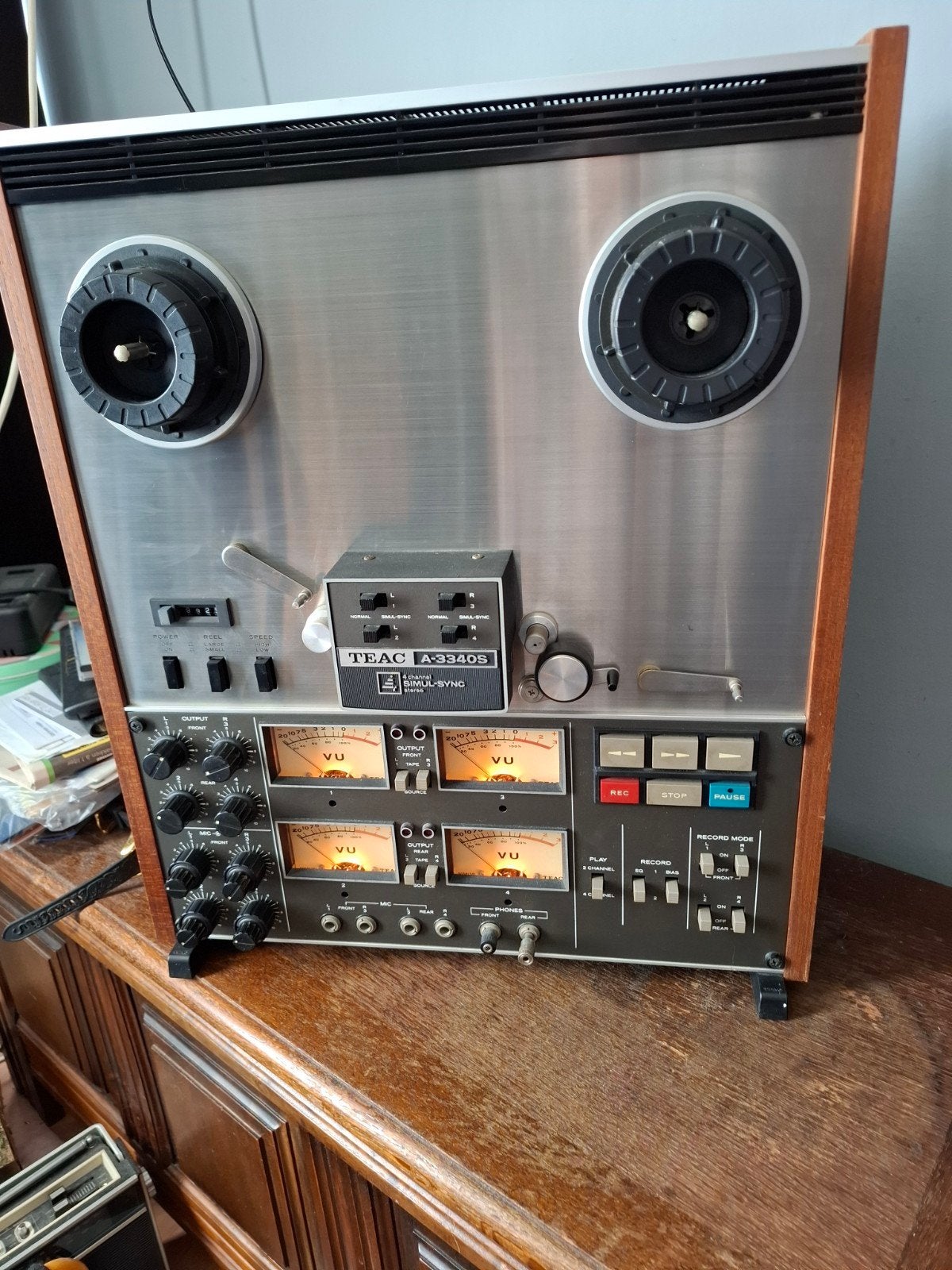 Teac A-3340S Bandrecorder - Goed Werkend, Audio, Tv en Foto, Ophalen, Bandrecorder, Met stofkap