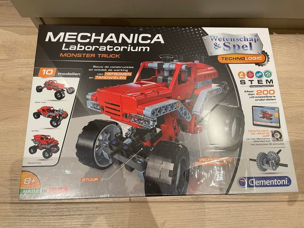 Clementoni Mechanica Laboratorium Monster Truck, Kinderen en Baby's, Speelgoed | Bouwstenen, Nieuw, Overige merken, Ophalen of Verzenden