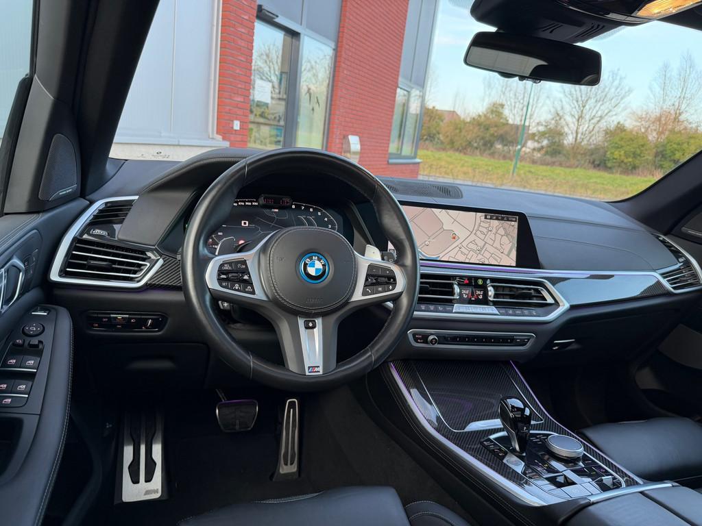 BMW X5 XDrive45e M-Sport|Achterasbesturing|Laser|BTW|SKY|HUD, Blauw, Adaptive Cruise Control, Hybride Elektrisch/Benzine, 2998 cc