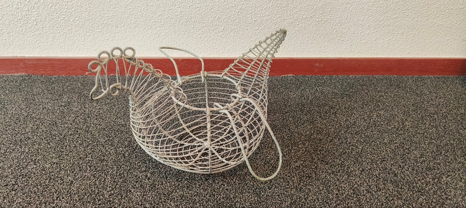 Decoratieve kip van metaaldraad, Huis en Inrichting, Gebruikt, Ophalen of Verzenden, Landelijk, Metaal