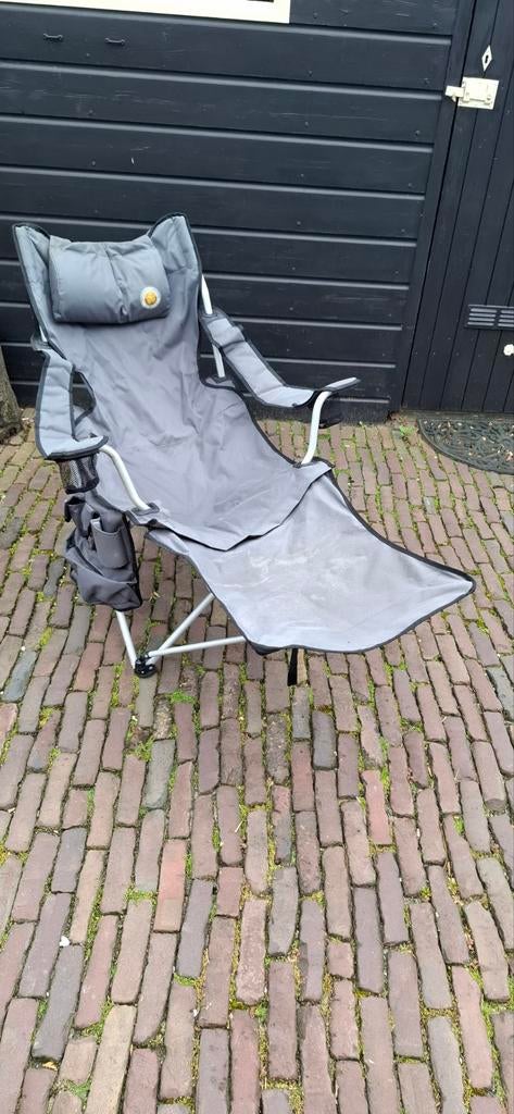 Weg is weg Comfortabele campingstoel met voetensteun, Ophalen of Verzenden, Campingstoel