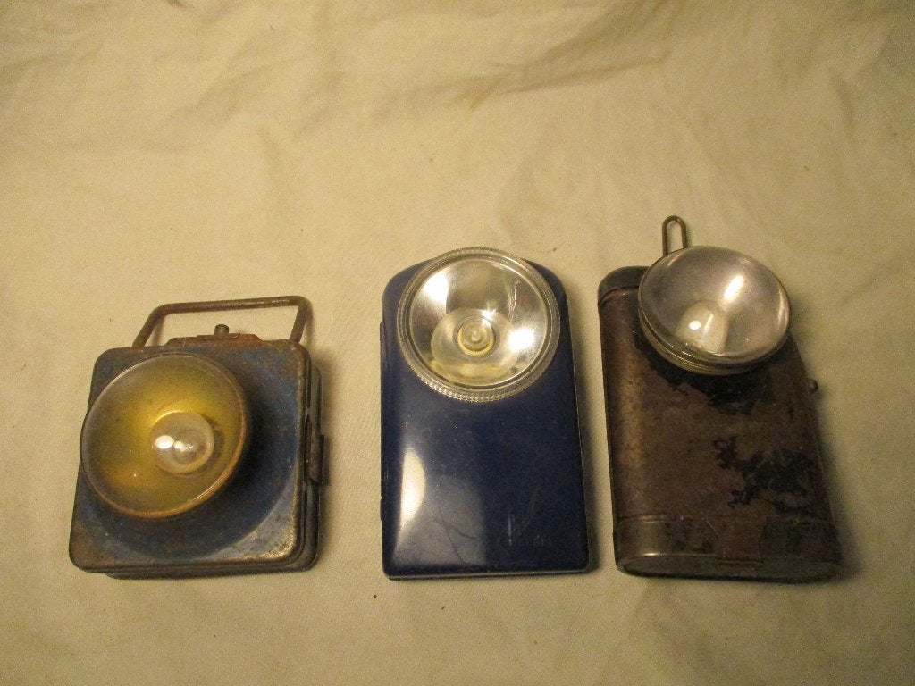 3x oude zaklantaarns, Antiek en Kunst, Ophalen of Verzenden
