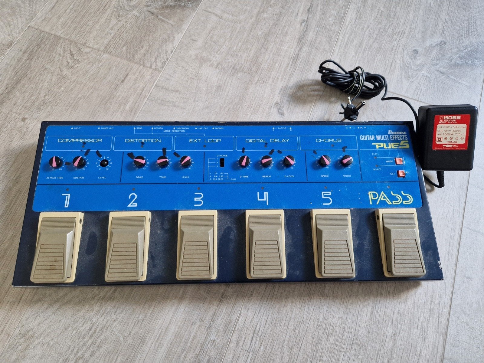 Ibanez PUE5 Guitar Multi-Effects Pedaal, Ophalen of Verzenden, Gebruikt, Delay of Echo