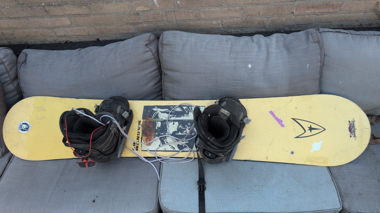 Snowboard Magnum nitro 68 met schoenen maat 44, Sport en Fitness, Snowboarden, Ophalen of Verzenden, Gebruikt, Board