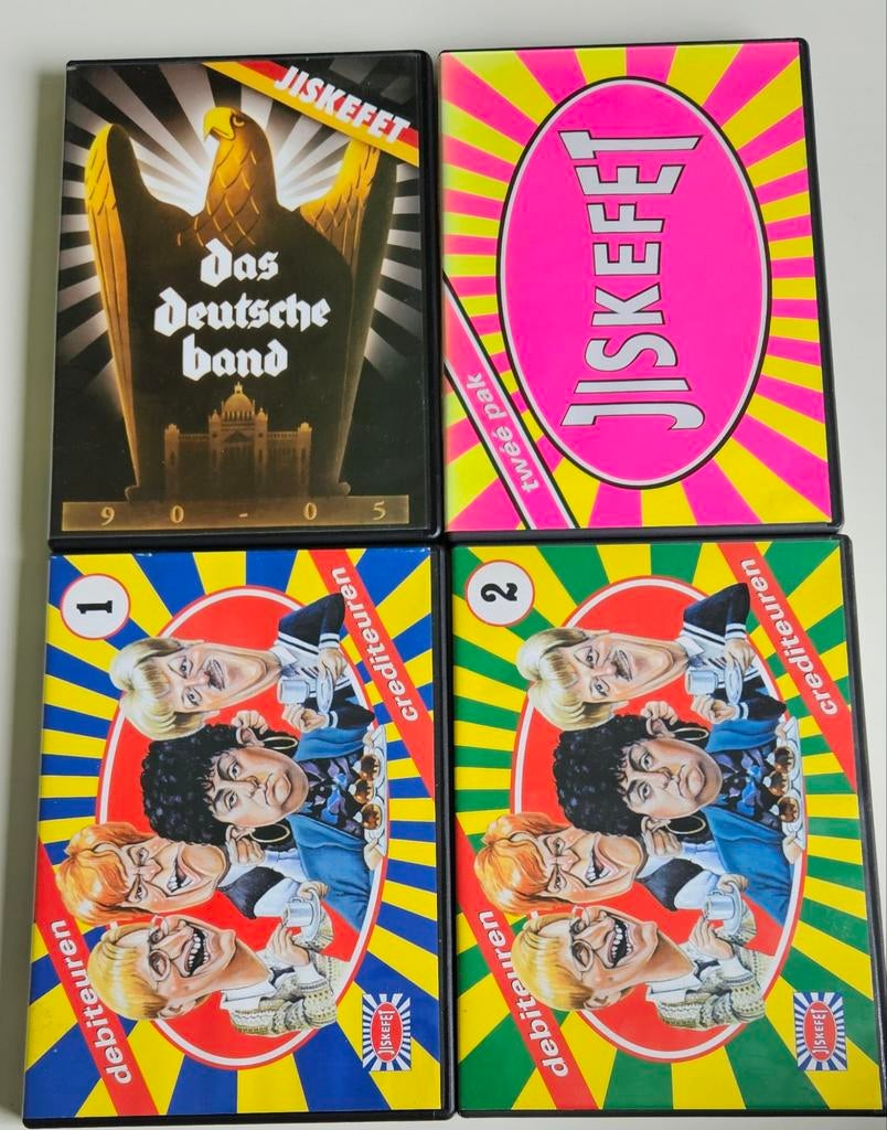 Jiskefet 4 DVD-set - Deutsche Band & Debiteuren Crediteuren, Vanaf 12 jaar, Ophalen of Verzenden, Gebruikt