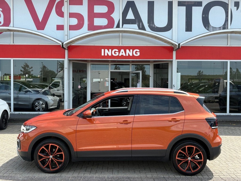 Volkswagen T-CROSS 1.0 TSI AUT. 115PK ORANGE-EDITION LED CAR, Auto's, Volkswagen, Automaat, T-Cross, Gebruikt, Huisgarantie