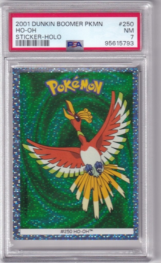 Ho-Oh Sticker Holo #250 PSA 7, Verzenden, Nieuw, Losse kaart, Foil