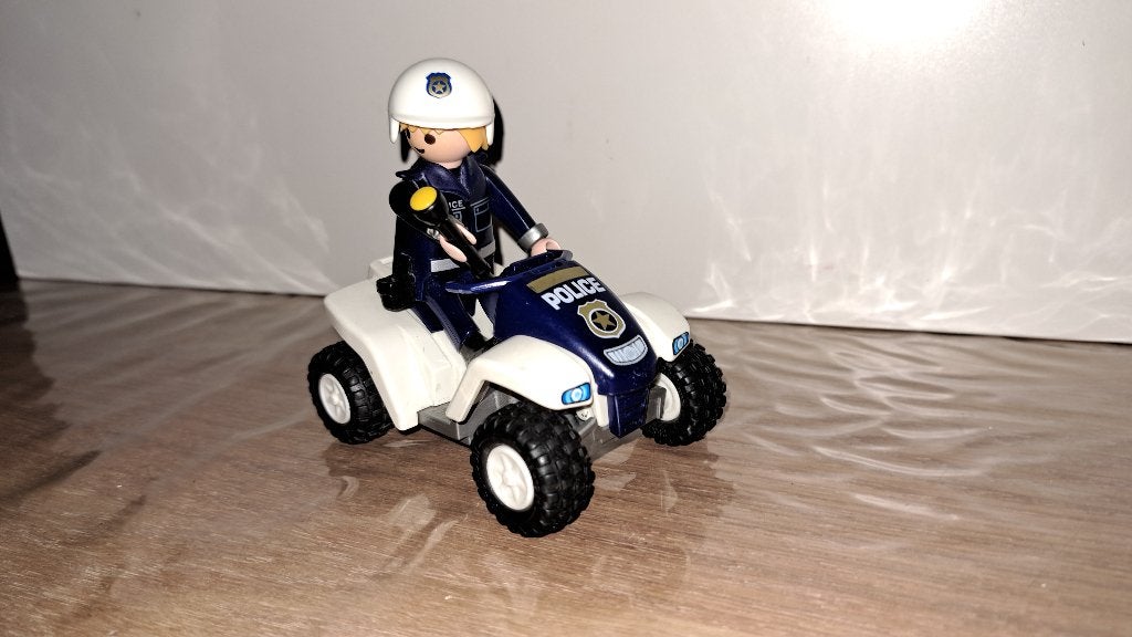 Playmobiel  Politieagent met Quad (3655) aangeboden, Ophalen, Nieuw, Complete set