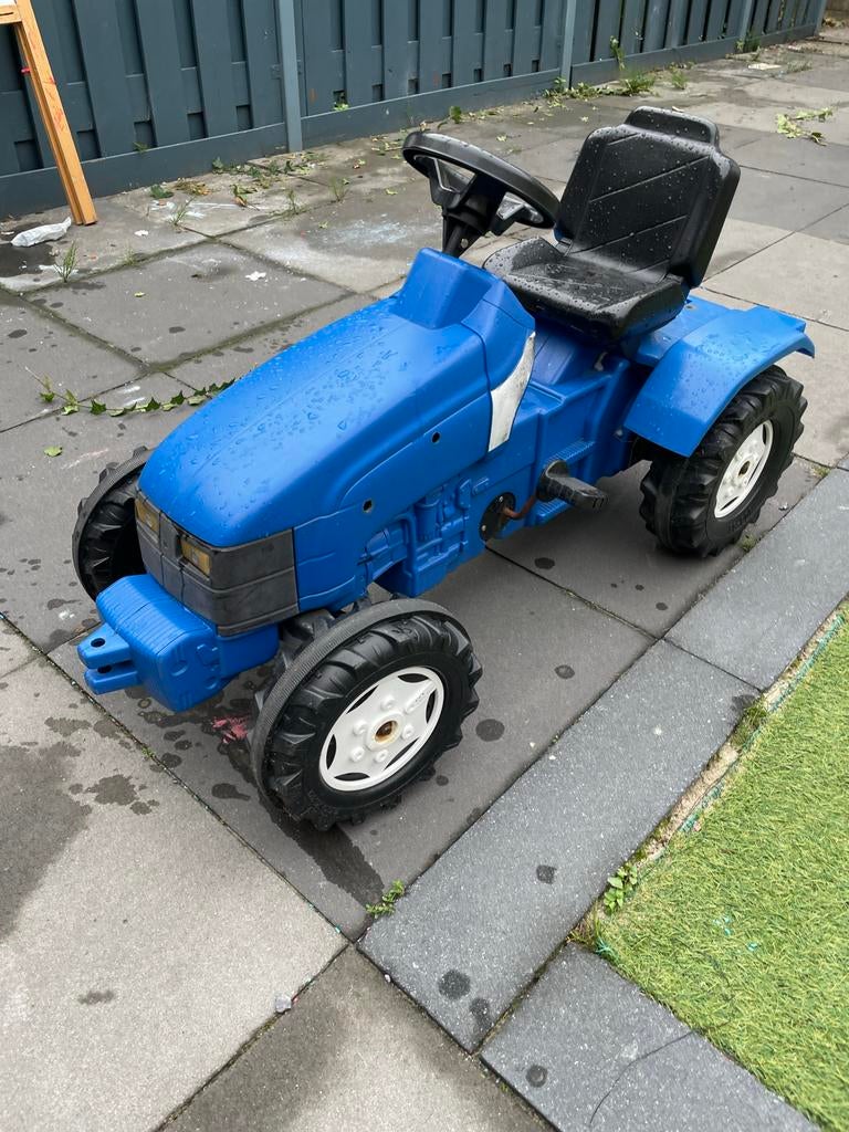 Blauwe Kinderen Traptractor, Ophalen of Verzenden, Gebruikt, Trapvoertuig
