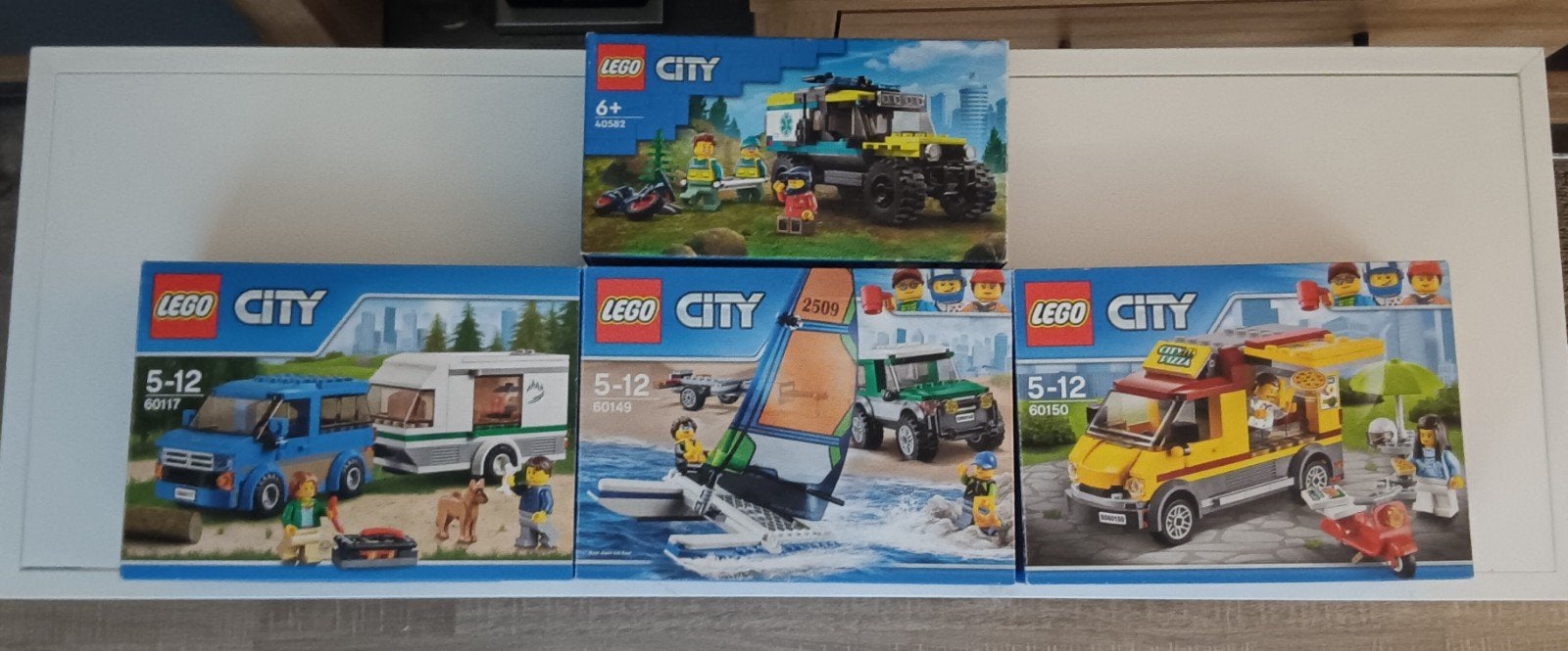 Lego City 40582 + 60117 + 60149 + 60150, 4 sets compleet, City, Lego, Ophalen of Verzenden, Zo goed als nieuw