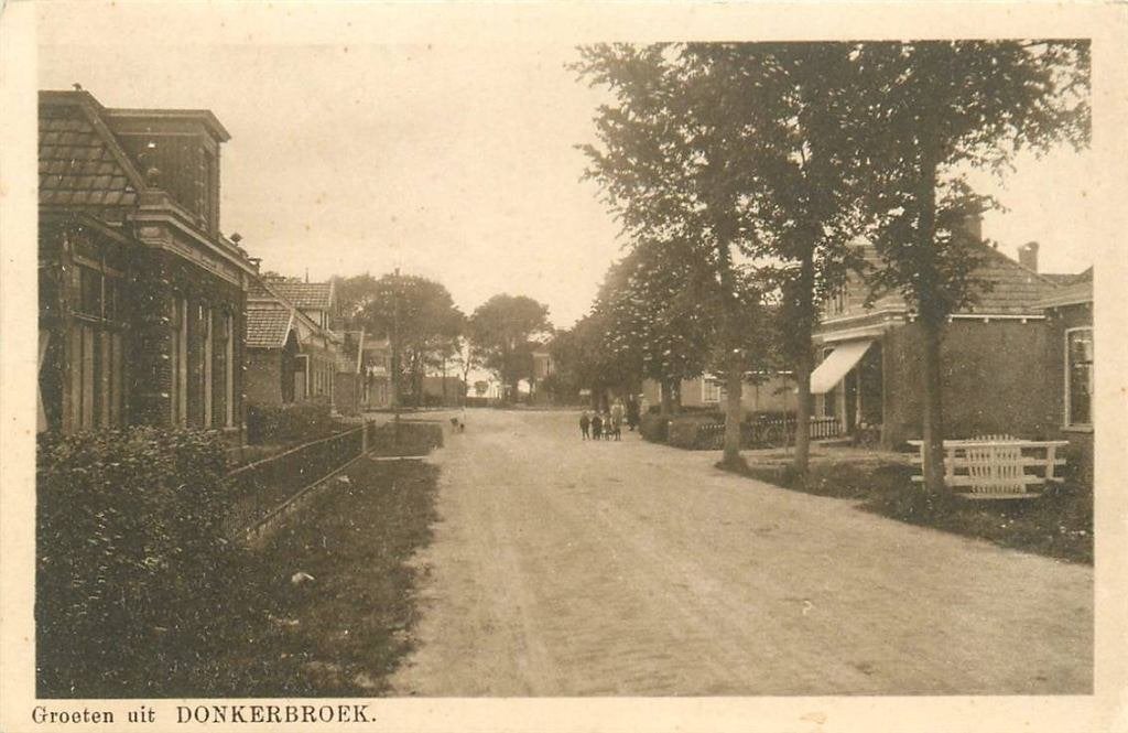 388-295-007 Donkerbroek Groeten uit, Verzenden, Voor 1920, Friesland