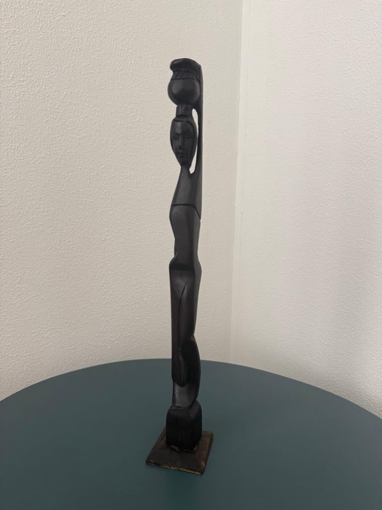Afrikaanse decoratieve houtsnijkunst, Ophalen of Verzenden, Handgemaakt, Beeld, Hout