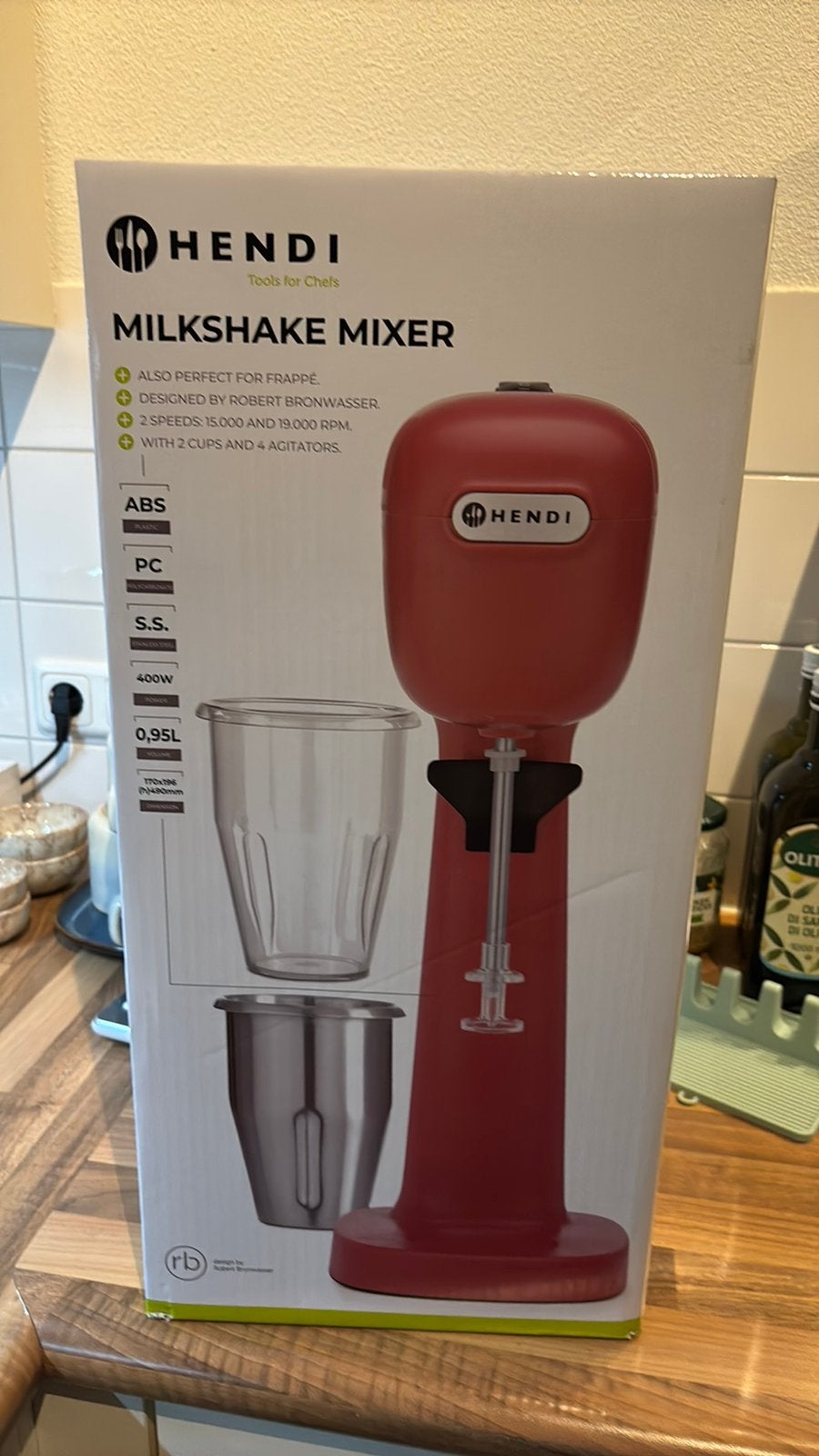 Nieuw Hendi milkshake mixer, Witgoed en Apparatuur, Keukenmixers, 4 liter of meer, Ophalen, Nieuw, 3 snelheden of meer