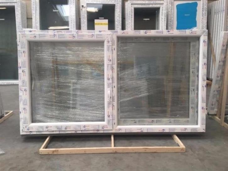 Kunststof kozijn draaikiep-vast 200 x 110, Doe-het-zelf en Verbouw, Kozijnen en Schuifpuien, Niet ingevuld, Kunststof, Raamkozijn